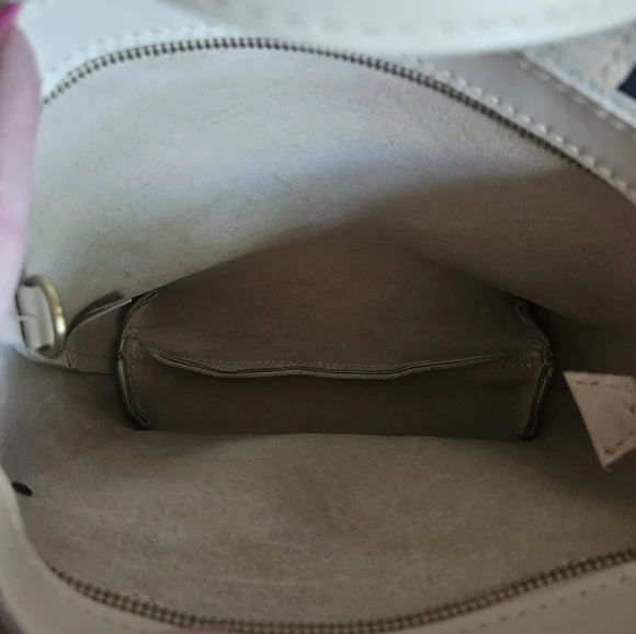 Portland Leather Bone Wildflower Mini Satchel/Crossbody🤎🤍🧡 - Picture 10 of 10